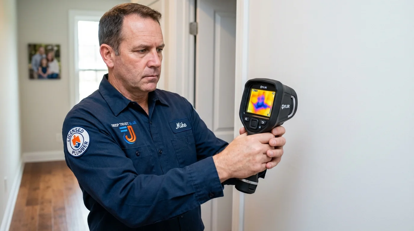 Thermal imaging leak detection by Johns Plumbing LLC in Fossil